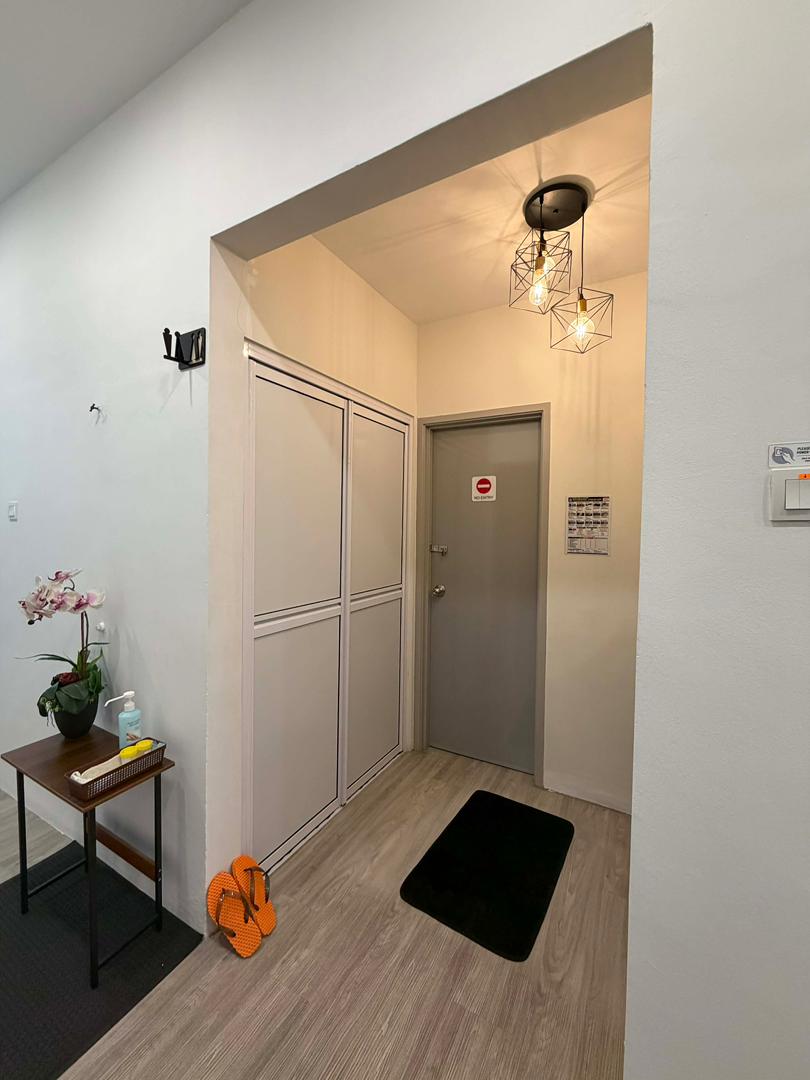 Clinic hallway and care environment